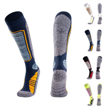 4 Pairs Cold Weather Hiking Socks, Heavy Duty Over the Calf Socks for Hunting, Snowshoeing, Winter Work & Thermal Insulation Colorful