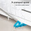 Σφουγγαρίστρα τοίχου με λαβή 1,5 μ., περιστρεφόμενο τριγωνικό καθαριστικό 3