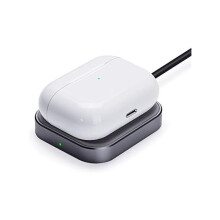 FU1999 Trådlös laddare för AirPods Pro (2:a generationen), AirPods2/3/4 (ANC) — Kompatibel med AirPods, Grå