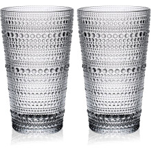 Hobnail drikkeglass 16oz sett med 4