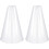 Plastic cheer megafoon wit, 2 stuks 1