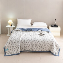 Couette d'été légère et rafraîchissante pour adultes – Coton lavé respirant, garnissage en polyester doux, imprimé réactif – Idéale pour