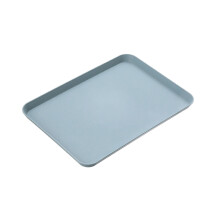 Plateaux alimentaires en vrac, plateaux de service rectangulaires pour restauration rapide, plateau de service pour intérieur, grand plateau bleu en