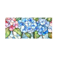 Retro Stained Glass Window Decorative Film, Colorful Floral Sun Blocking Removable Static Decal Window Decor For Bedroom Bathroom Living Room