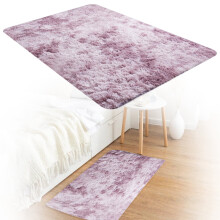 Roze minimalistisch, machinewasbaar vloerkleed 31,5 x 19,7 inch