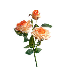 Strauß aus künstlichen Seidenrosen im Vintage-Stil, Safran, 1 Stück