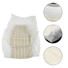 Lot de 11 couches blanches confortables pour adultes, avec taille ajustable, respirantes et absorbantes.