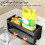Rust-Resistant Sink Caddy Organizer – Multi-functional Kitchen Rack for Sponges, Dishcloths & Supplies, Drainage Design, Space-Saving 5