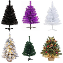 18" Prelit Snow-Flocked Tabletop Christmas Tree with Lights & Burlap Base – Mini White Xmas Pine for Desk/Home Decor