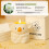 Tecknat aromaterapiljus sojavax sovrumspresent vit 2