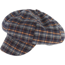 Gorra Newsboy para mujer, boina a cuadros, visera, gorra plana, sombreros vintage de algodón, gorra de verano Cabbie Baker Boy, boina.