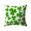Pudebetræk til St. Patricks dag, 18x18, grønt ternet 2