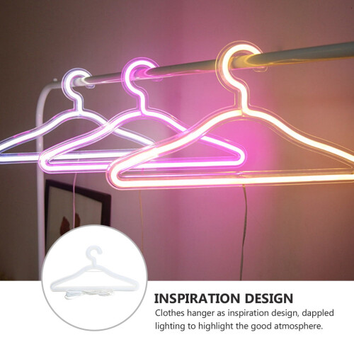 Creative Neon Light Hanger Shaped LED White Acrylic for Decoration 1