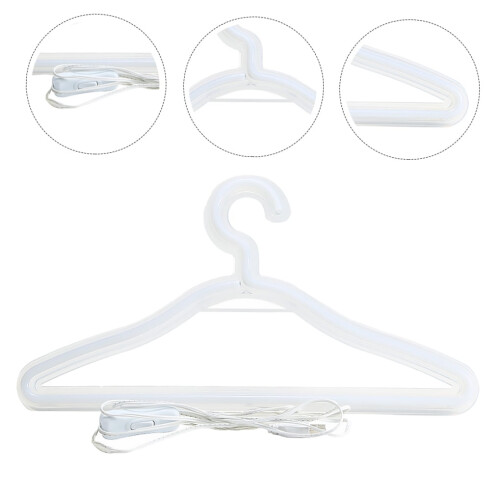 Creative Neon Light Hanger Shaped LED White Acrylic for Decoration 2