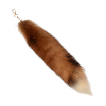 Schlüsselanhänger mit Fuchsschwanz aus Kunstfell, weich und flauschig, ideal für Taschen und Handtaschen, mit Haken, zum Aufhängen und als