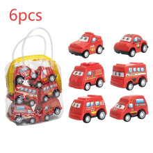 6dílná sada městských autíček a nákladních aut s natahovacím mechanismem, třecí pohon pro batolata, dárky do ponožky, dárky do