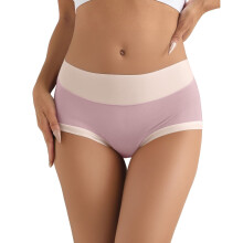 Slip da donna, a vita alta, a copertura totale, morbidi, elasticizzati, traspiranti e comodi, intimo femminile, viola, taglia M
