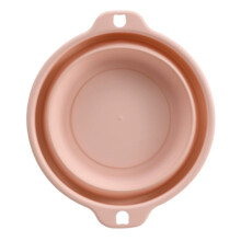 Lavabo plegable para viajes - Lavabo portátil de plástico plegable para acampar al aire libre, uso doméstico, lavado de verduras y ropa (rosa, M)