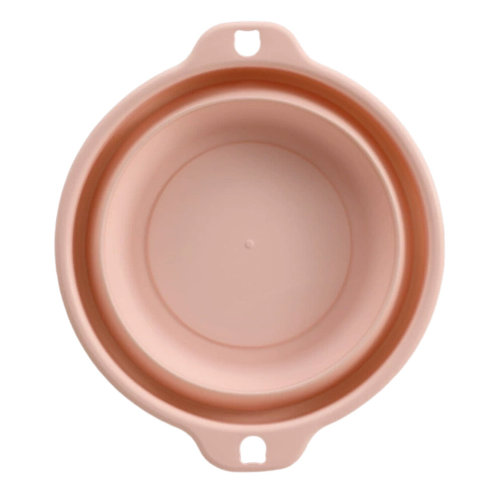 Foldable Wash Basin Portable Plastic Pink M 908436554688