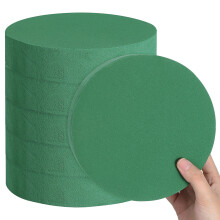 6PCS Support for Floral Arrangements with Artificial Flower Foam Round Blocks in Green Color for Event Setups