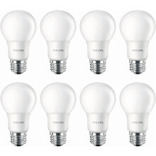 Ampoules A19 dépolies 2700K blanc doux 14W 1500LM E26, lot de 8