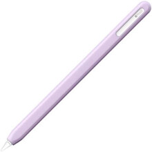 NimbleSleeve Premium silikone-etui og holder til iPad, kompatibel med Apple Pencil Pro og 2. generation (lilla)