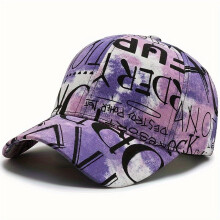 Unisex baseballpet, opvallend graffiti rood/zwart, verstelbare sluiting, ademend 6-panel ontwerp, voor sport en vrije tijd — geschikt voor alle