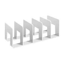 Przezroczysty akrylowy stojak na dokumenty na biurko – solidny segregator na koperty, listy, papier, zeszyty i elektronikę, biały