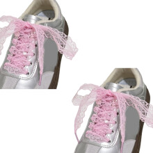 1 Pair Elegant Lace Shoelaces for Sneakers Casual Shoes 3CM Width Shoestrings