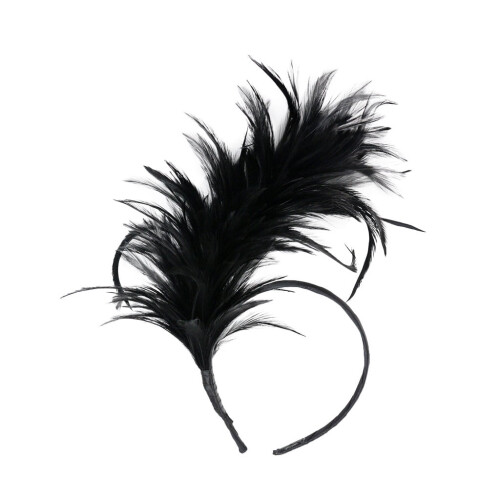 Κάτω από 5$ Μαύρο καπέλο Fascinators Γυναικείο καπέλο για πάρτι τσαγιού με κορδέλα,