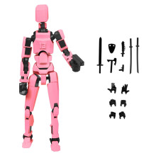 3D-tulostettu T13-toimintahahmosetti – Lucky13Robot-keräilyesine, työpöytäkoriste ja joululahja faneille (#21)