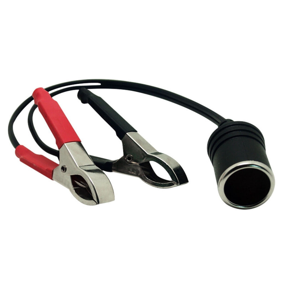 12V Cigarette Lighter Socket Adapter With Alligator Clips 962029813217