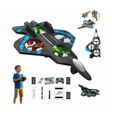 Hochwertiges ferngesteuertes Jet-Spielzeug mit 360-Flips, LED-Beleuchtung und zwei Akkus – geeignet für Anfänger und Erwachsene.