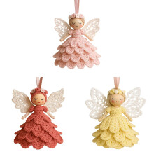 4-Zoll-Häkel-Ornament-Set für Anfänger, Weihnachtsbaumschmuck, Puppen-Hängeornamente, 3-teilig – Kompatibel mit Standard-Häkelnadeln