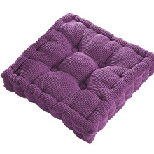 Coussins de chaise de patio violets extra épais 39,4 cm x 39,4 cm, imperméables de 7,6 cm avec attaches, antidérapants
