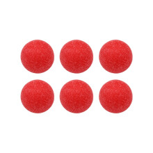 Paquete de 6 pelotas de futbolín texturizadas con superficie mate antideslizante para un mejor agarre.