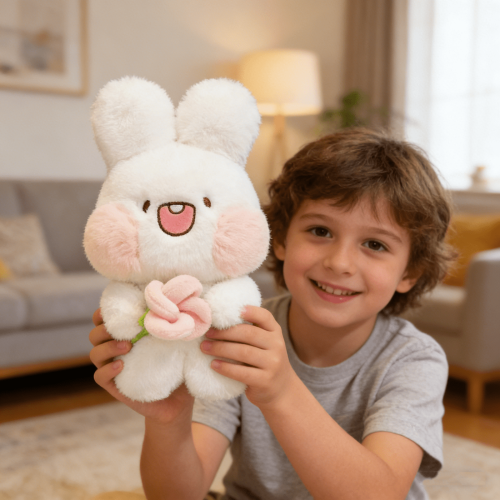 Easter Bunny Plush Toy Soft Cuddly Doll 9.4 inch