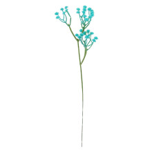 Kunstige blomster med fleksible stilker for DIY-bryllupsbuketter og blomsteroppsatser – Kunstige grønne stilker, blå – Kompatibel med