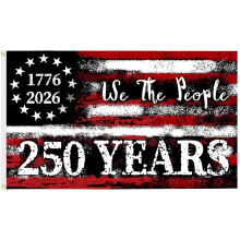 Banner exterior cu 3 straturi, față-verso, cu steag american, 3x5ft