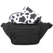 Mini Diaper Bag with Portable Changing Pad, Wipes Pocket & Crossbody Strap – Compatible with Baby Travel, Black