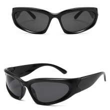 (Bright Black Gray Flakes) Wind Sports Sunglasses