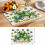 Saint Patrick's Day-placemats akvarell shamrocks 1 st 6