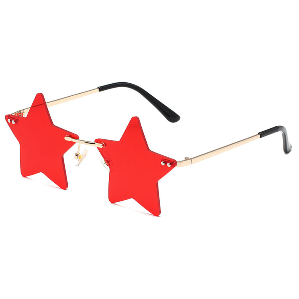 Dachuang Beauty Red (Red) Retro Pentagram Sunglasses For Women & Men