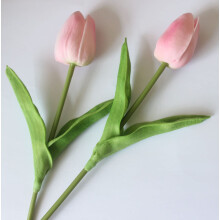 Vårtulipanbukett – lilla, 33 cm, simulerte roser, borddekorasjon (1 stk.) – kompatibel med tulipanfestival- og hagetemaer