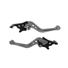 Poignées de frein à disque doubles en aluminium réglables pour motos, scooters et vélos électriques (1 paire)