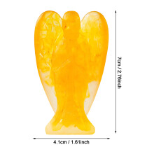 (Addition yellow) Angel Figurine - Crystal Resin Shelf Decor