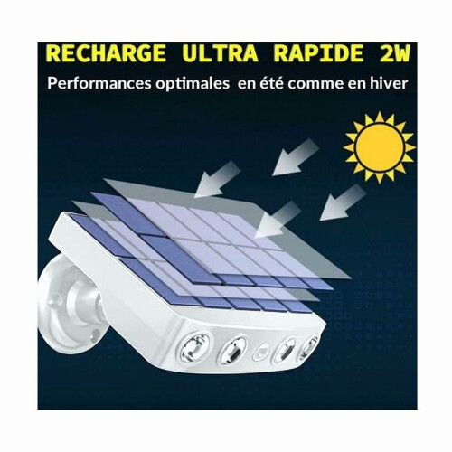 Adjustable and waterproof outdoor solar light with motion sensor - white light - 6000K 1