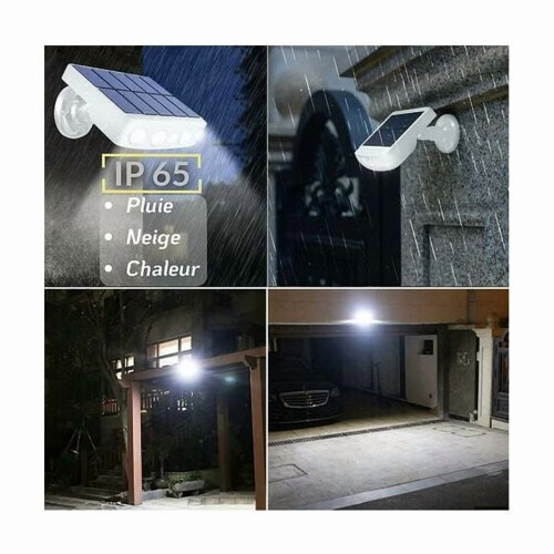 Adjustable and waterproof outdoor solar light with motion sensor - white light - 6000K 2