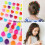 200 buc mini agrafe de păr – fluture, floarea-soarelui, prună, 3