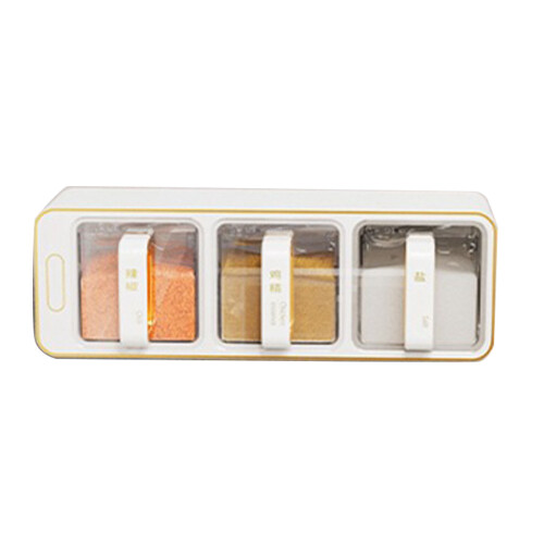 Wall Mounted Spice Box 3 Compartments, ABS, 320x100x100mm